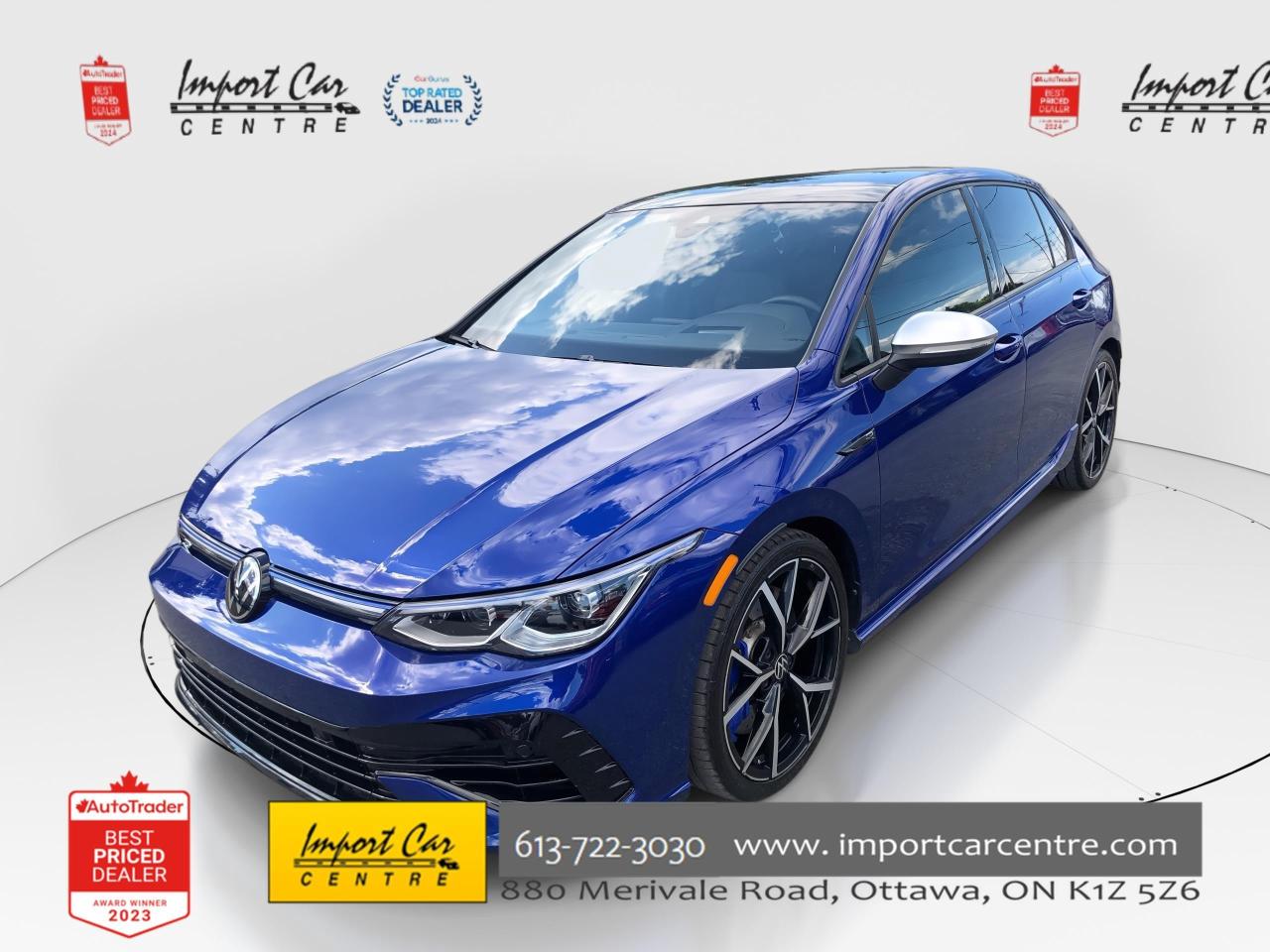 Used 2024 Volkswagen Golf R ONLY 17KKM!!  LEATHER, PANO.ROOF, NAVI, HARMON KAR for sale in Ottawa, ON