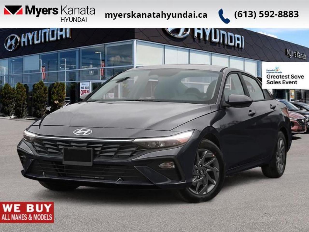 New 2025 Hyundai Elantra Preferred  - Remote Start - $98.11 /Wk for sale in Kanata, ON