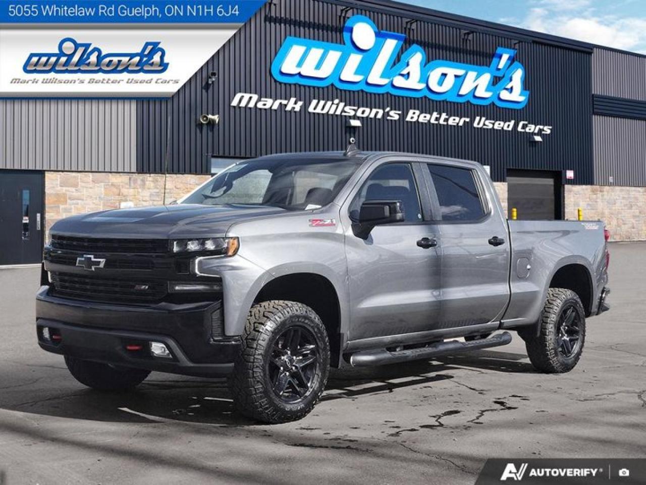 Used 2021 Chevrolet Silverado 1500 LT Trail Boss Crew 4WD | 5.3L | Z71 | Heated Wheel + Seats | Trailer Brake Control | Rear Cam & More for sale in Guelph, ON