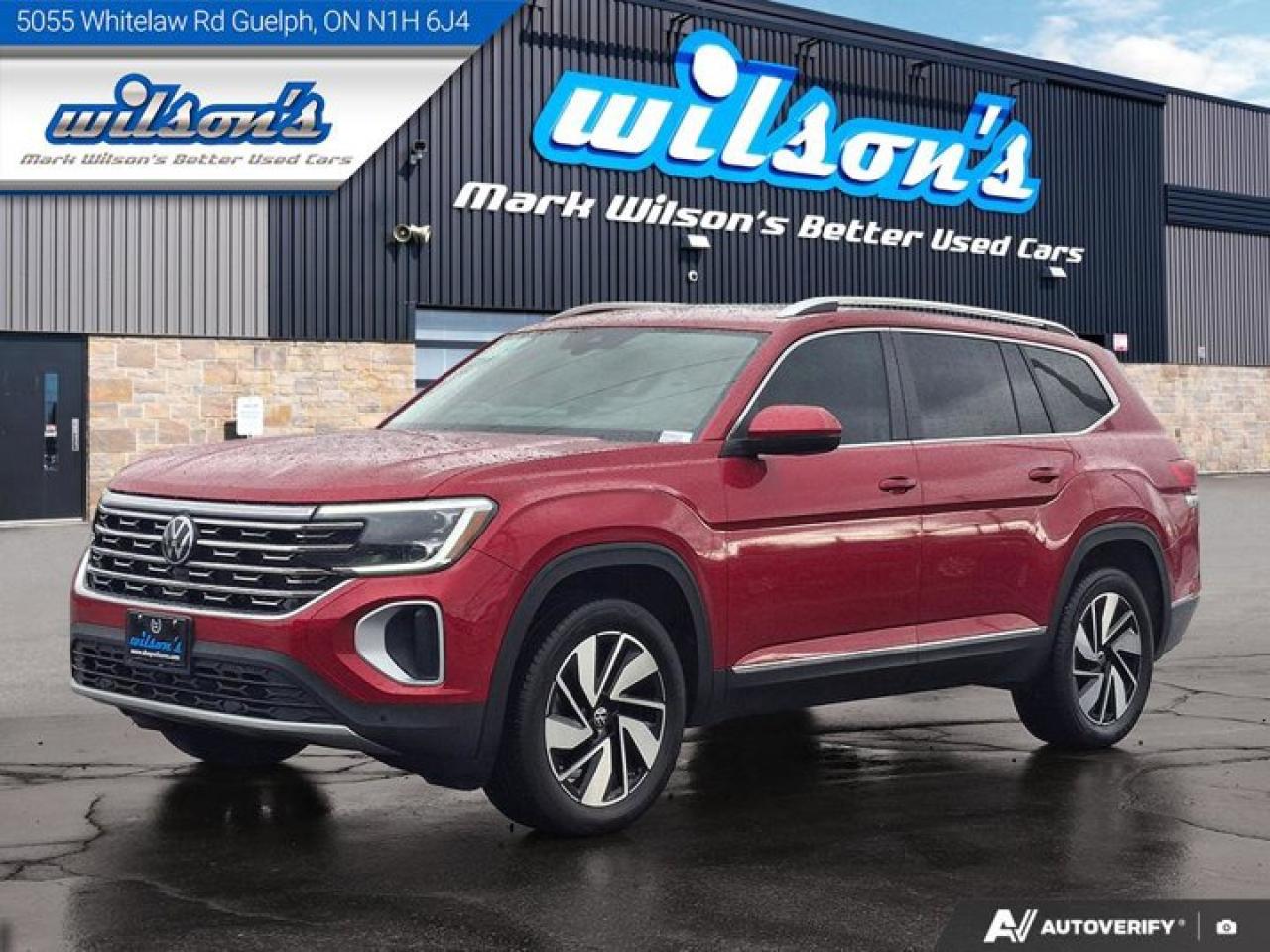 Used 2024 Volkswagen Atlas Highline AWD | Leather | Nav | Pano Roof | Cooled + Heated Seats | Adaptive Cruise | and More ! for sale in Guelph, ON