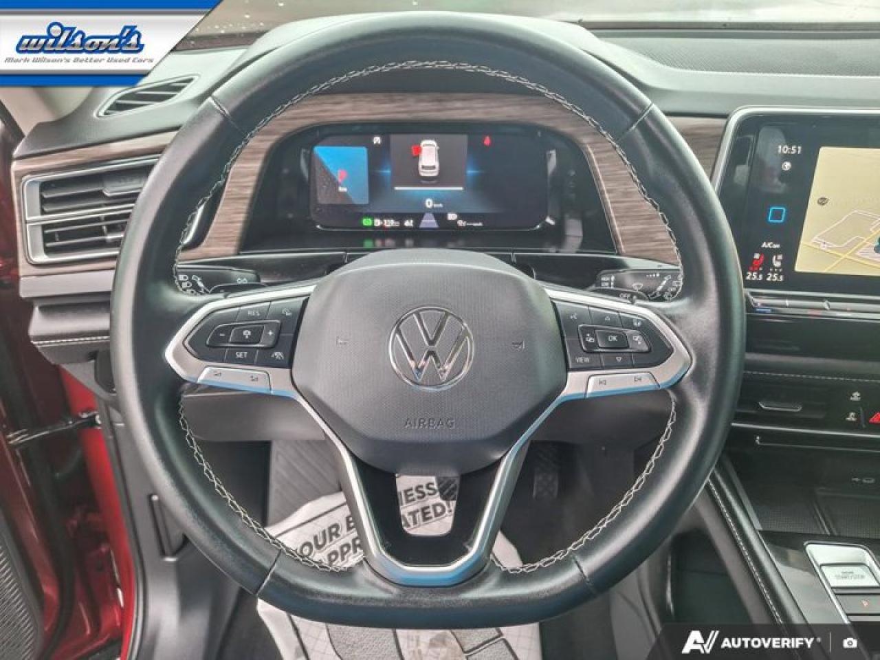 2024 Volkswagen Atlas Highline AWD | Leather | Nav | Pano Roof | Cooled + Heated Seats | Adaptive Cruise | and More ! Photo