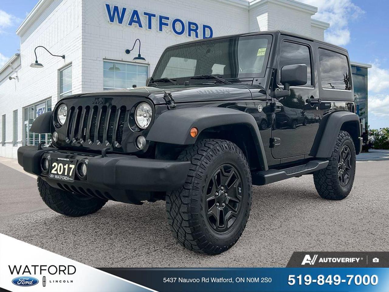 Used 2017 Jeep Wrangler 4WD 2dr Willys Wheeler for sale in Watford, ON