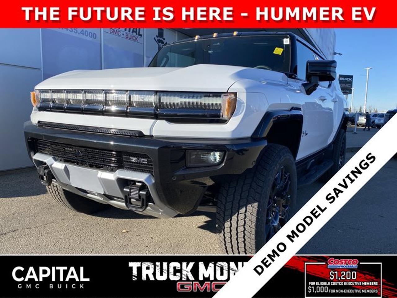 Dont miss out on this 2026 Hummer EV! Fully equipped with cool features like CrabWalk mode, 4-wheel steering, Air Ride Suspension, Heated and Cooled Seats, Heated Steering, Rear Streaming Camera Mirror, 360 CAM, Heated Rear Seats, and so much more!Ask about our incredible 2-year lease rates....Ask for the Internet Department for more information or book your test drive today! Text 825-445-0521 for fast answers at your fingertips!AMVIC Licensed Dealer - Licence Number B1044900Disclaimer: All prices are plus taxes and include all cash credits and loyalties. See dealer for details. AMVIC Licensed Dealer # B1044900
