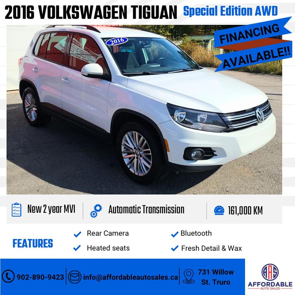 Used 2016 Volkswagen Tiguan Special Edition for sale in Truro, NS