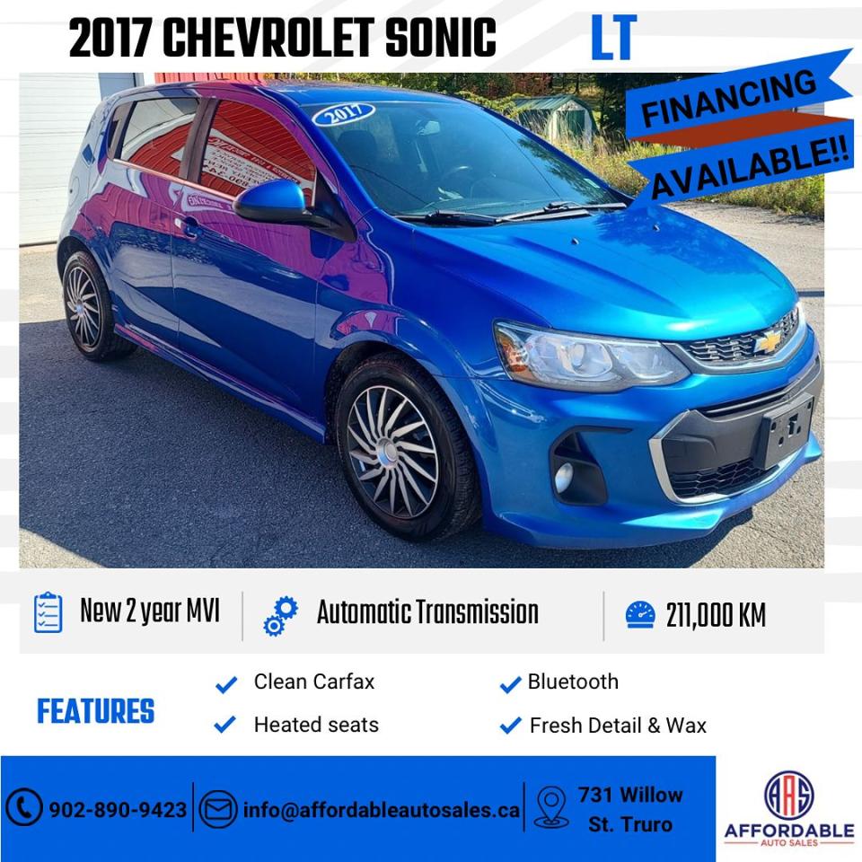 Used 2017 Chevrolet Sonic LT for sale in Truro, NS