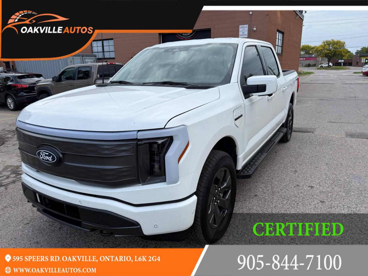 Used 2023 Ford F-150 Lightning Lariat 4WD SuperCrew 5.5' Box for sale in Oakville, ON