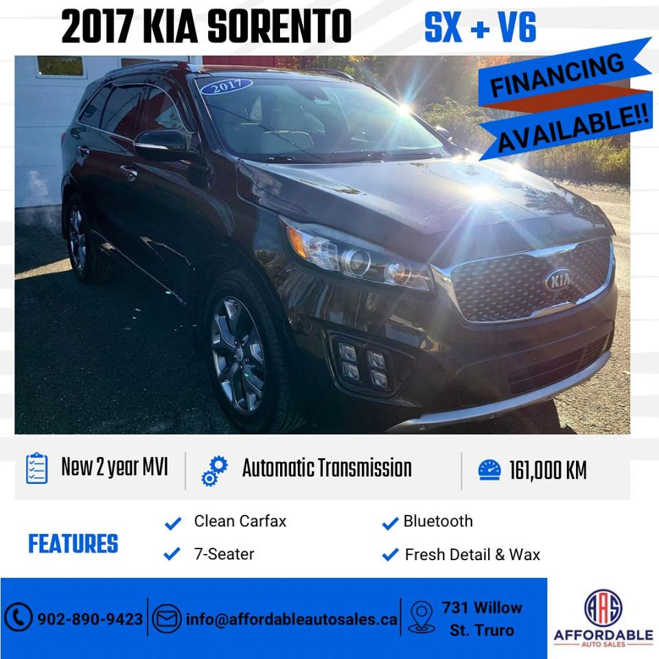 Used 2017 Kia Sorento SX+ V6 for sale in Truro, NS