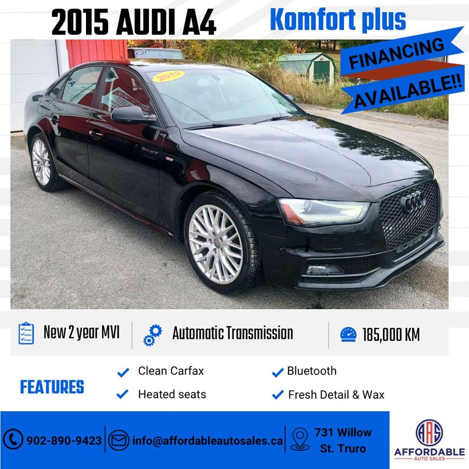 Used 2015 Audi A4 Komfort plus for sale in Truro, NS