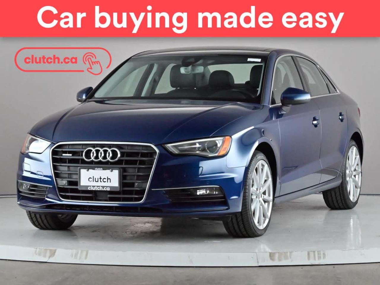 Used 2016 Audi A3 Technik AWD w/ Heated Front Seats, Rearview Camera, Cruise Control for sale in Toronto, ON