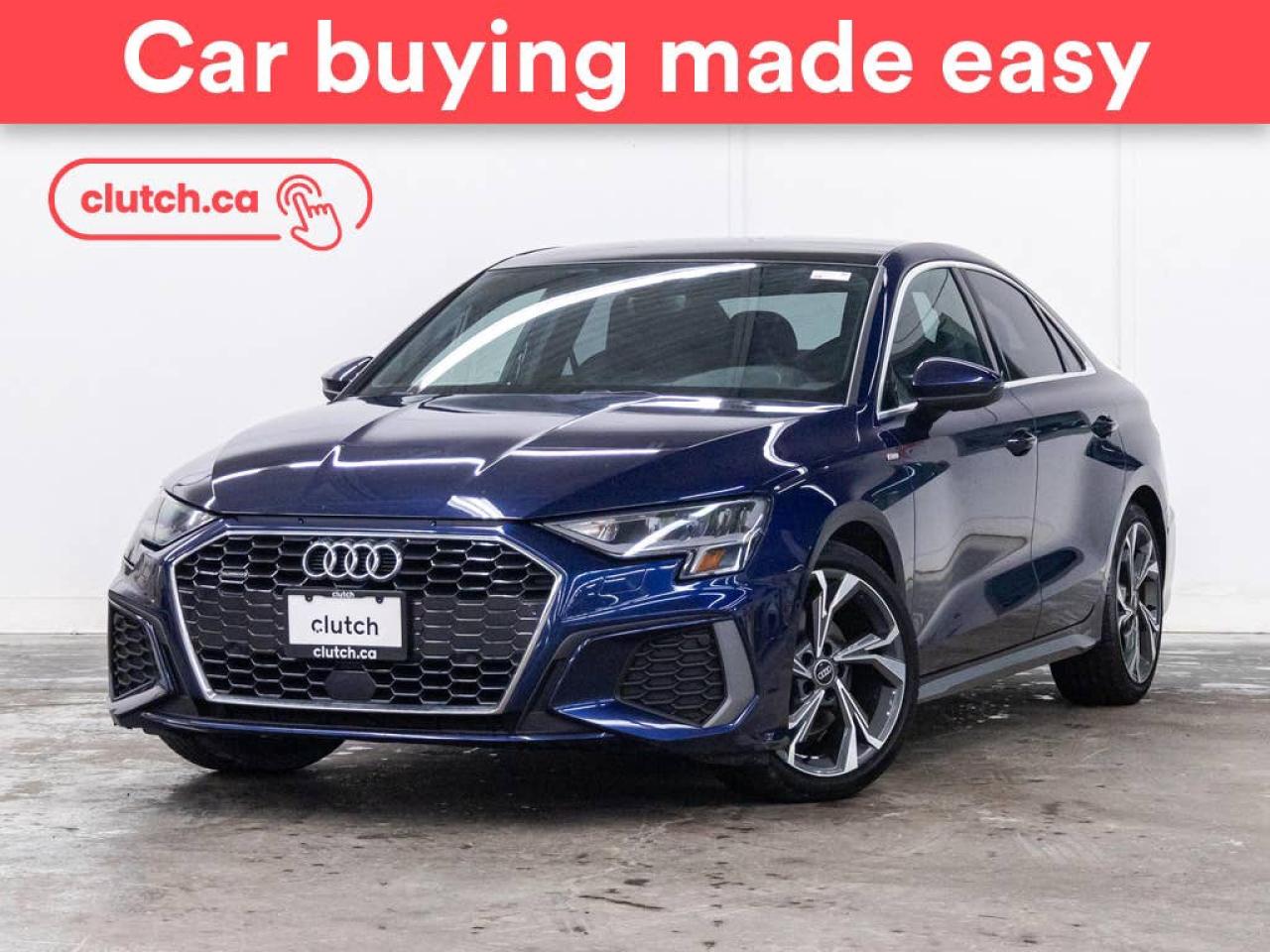 Used 2022 Audi A3 Progressiv 40 AWD w/ Front Heated Seats, Rearview Cam, Dual Zone Climate Control for sale in Toronto, ON