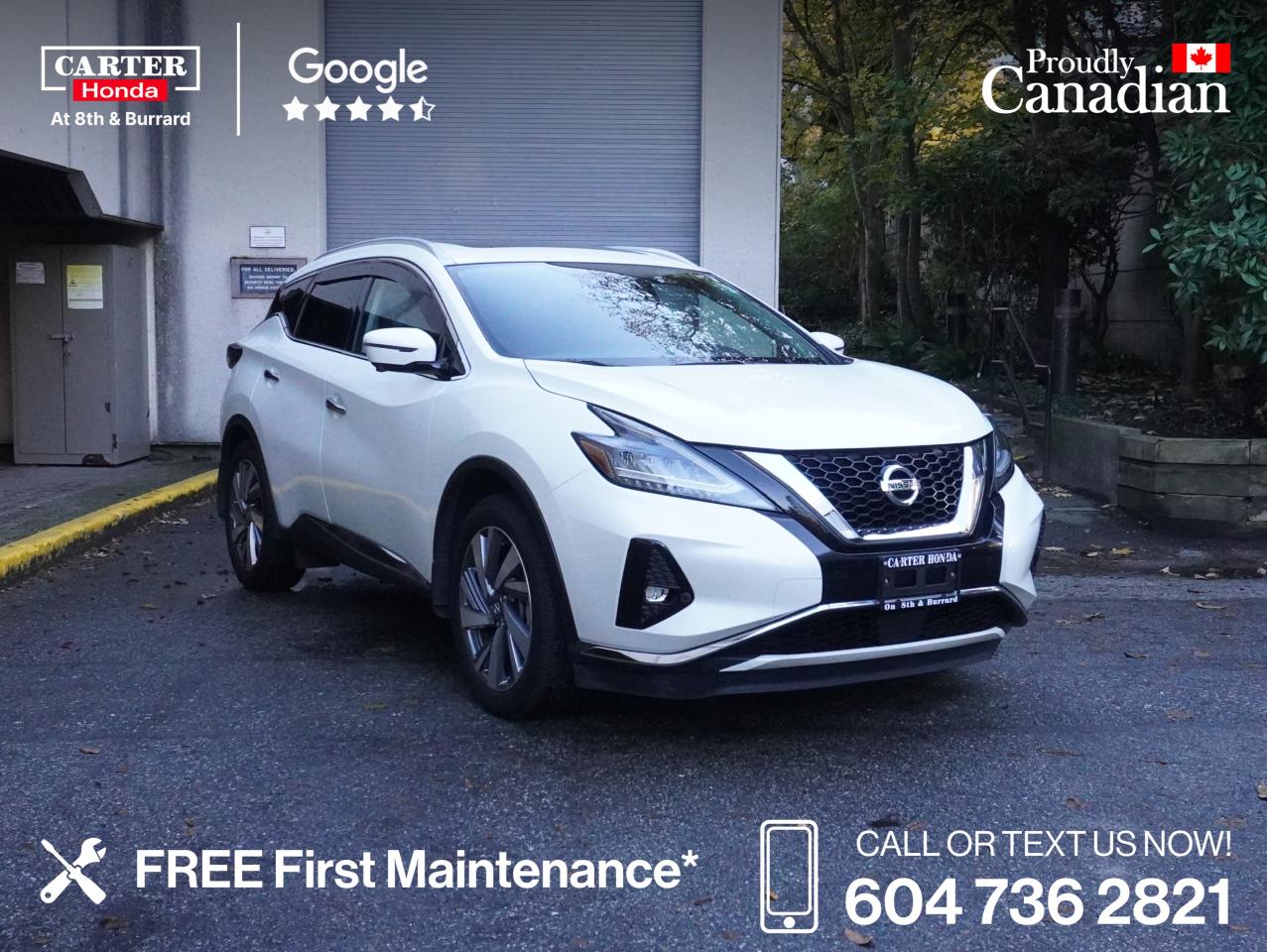 Used 2021 Nissan Murano AWD SL panroof, 360 cam, gps, rmt start, SERVICE for sale in Vancouver, BC