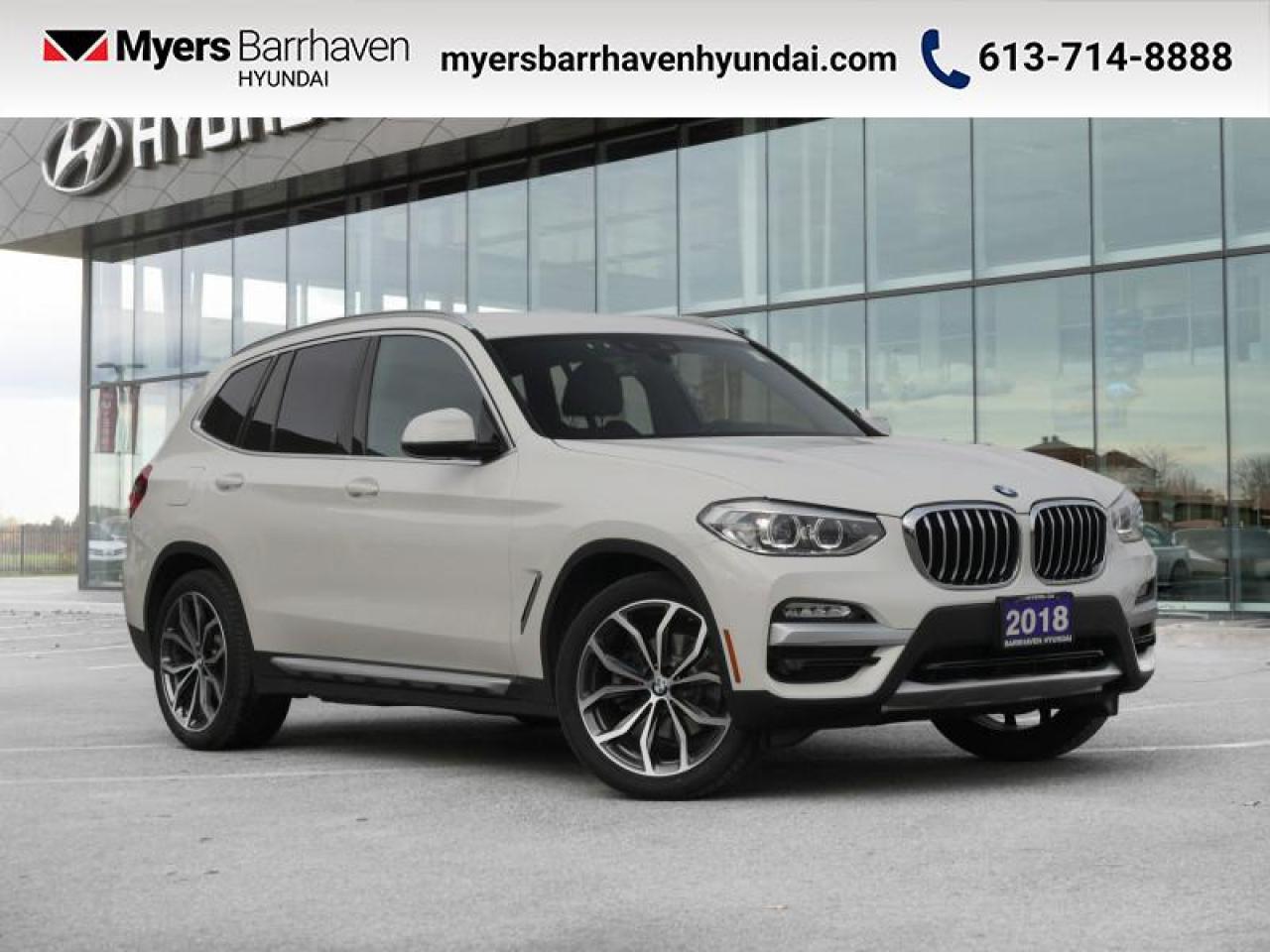 Used 2018 BMW X3 xDrive30i   - Sunroof -  Leather Seats - $221 B/W for sale in Nepean, ON