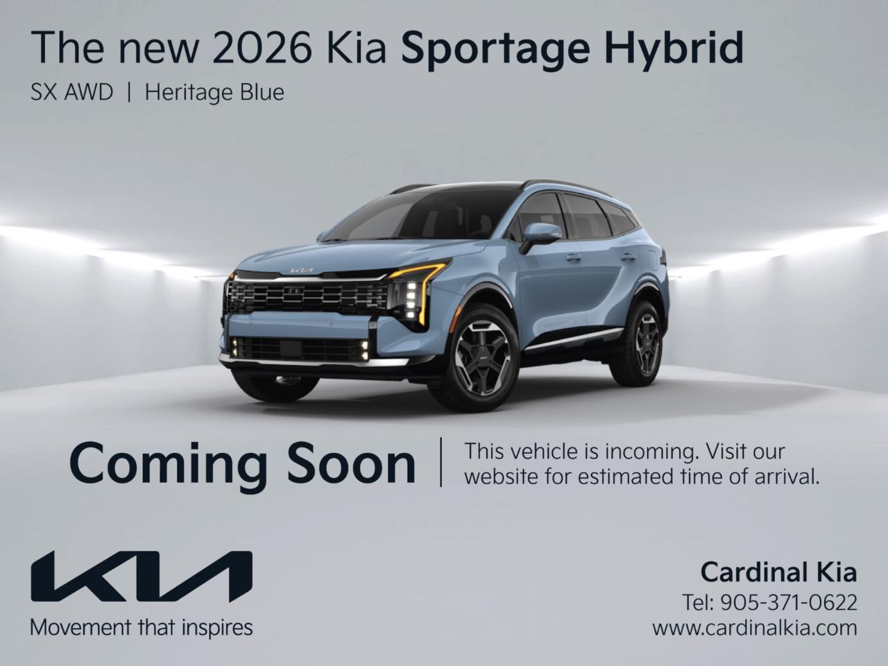New 2026 Kia Sportage HEV SX - Black Interior for sale in Niagara Falls, ON