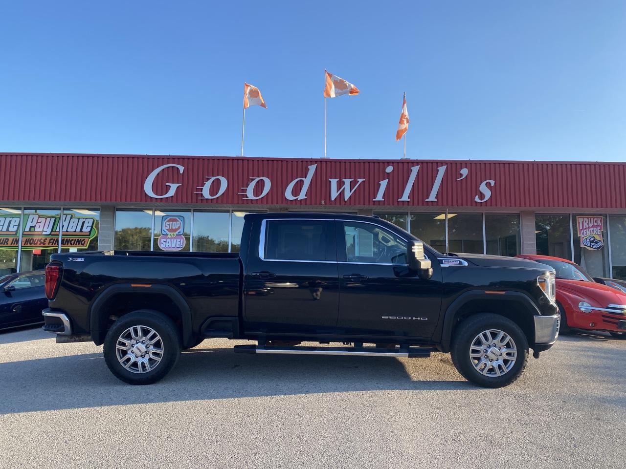 Used 2021 GMC Sierra 2500 HD SLE, DIESEL, CLEAN CARFAX, REMOTE START, LEATHER! for sale in London, ON