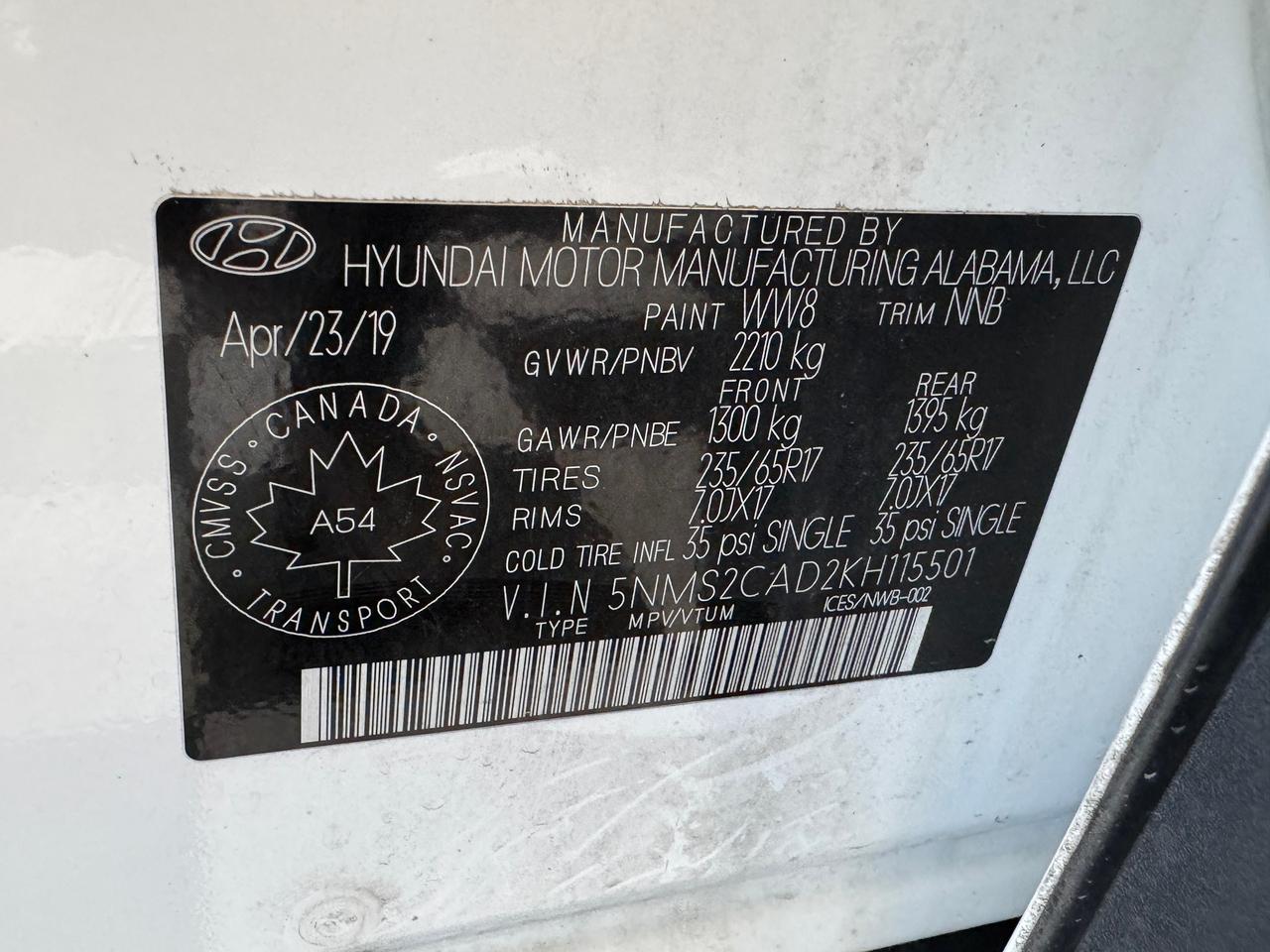 2019 Hyundai Santa Fe Essential AWD w/Safety+New Tires+Brake+CLEANCARFAX Photo