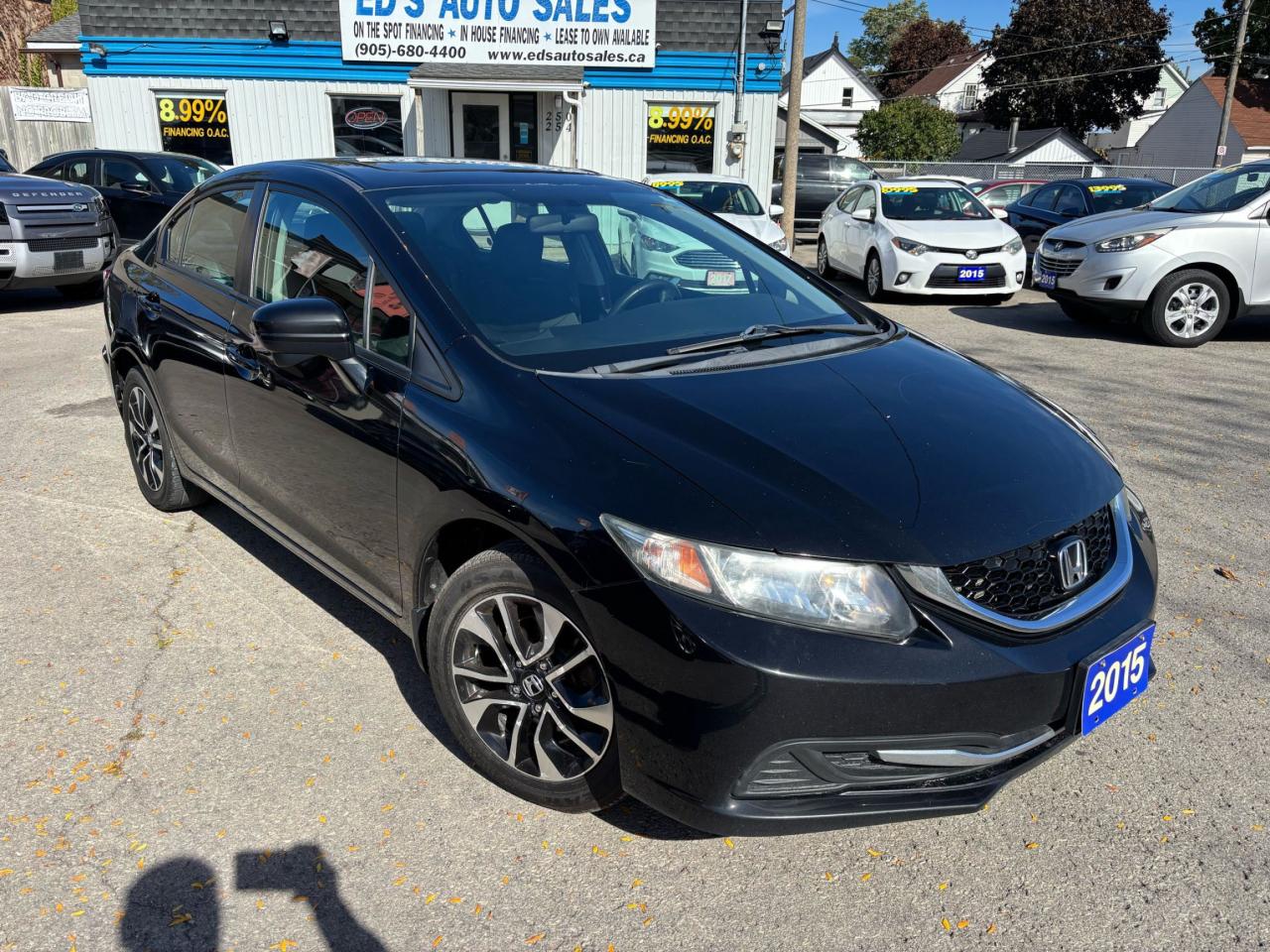 Used 2015 Honda Civic EX, Auto, Alloys, Sunroof, Side Camera, Push Start for sale in Kitchener, ON