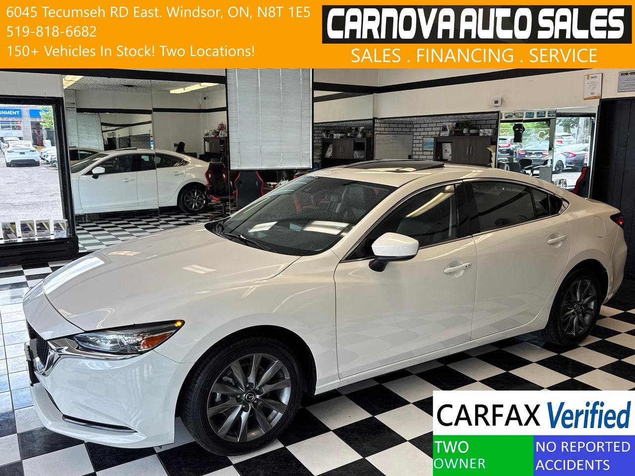 2021 Mazda MAZDA6 GS-L+Leather+Roof+Adaptive Cruise+CLEAN CARFAX Photo0