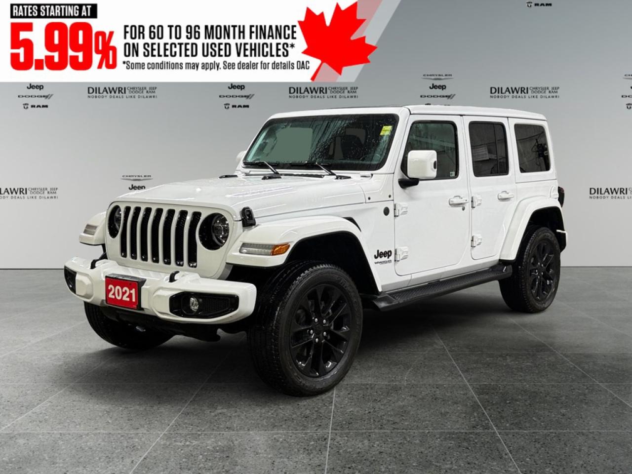 Used 2021 Jeep Wrangler Unlimited Unlimited High Altitude 4x4 for sale in Nepean, ON