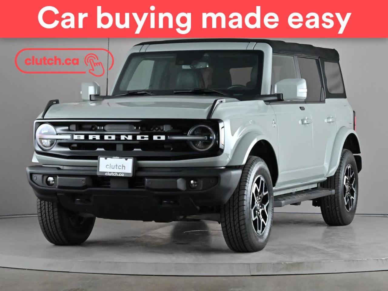Used 2021 Ford Bronco Outer Banks Advanced 4x4 w/ Apple CarPlay, Heated Front Seats, Rearview Cam for sale in Toronto, ON