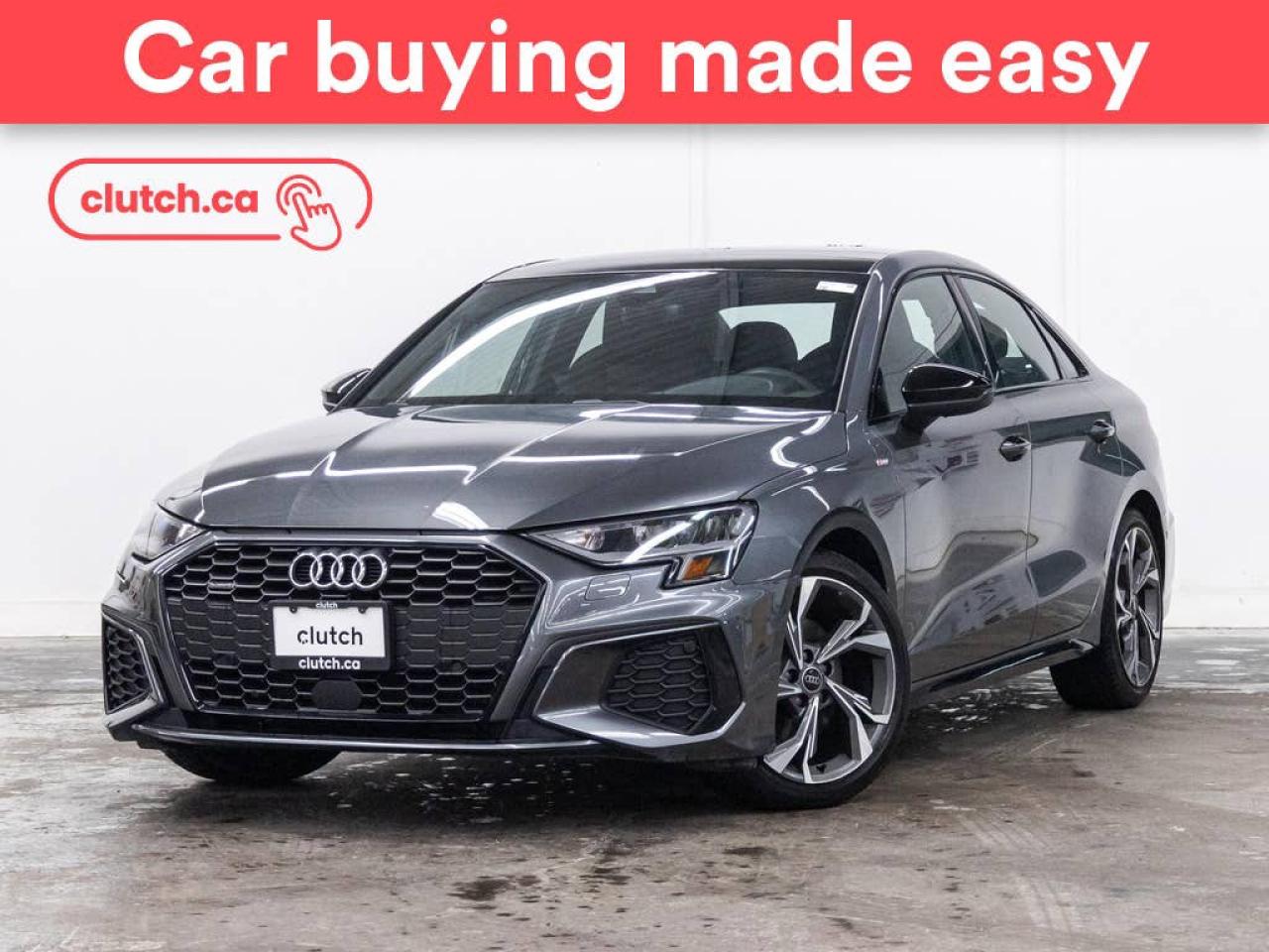 Used 2023 Audi A3 Progressiv 40 AWD w/ Apple CarPlay & Android Auto, Sunroof, Heated Front Seats for sale in Toronto, ON