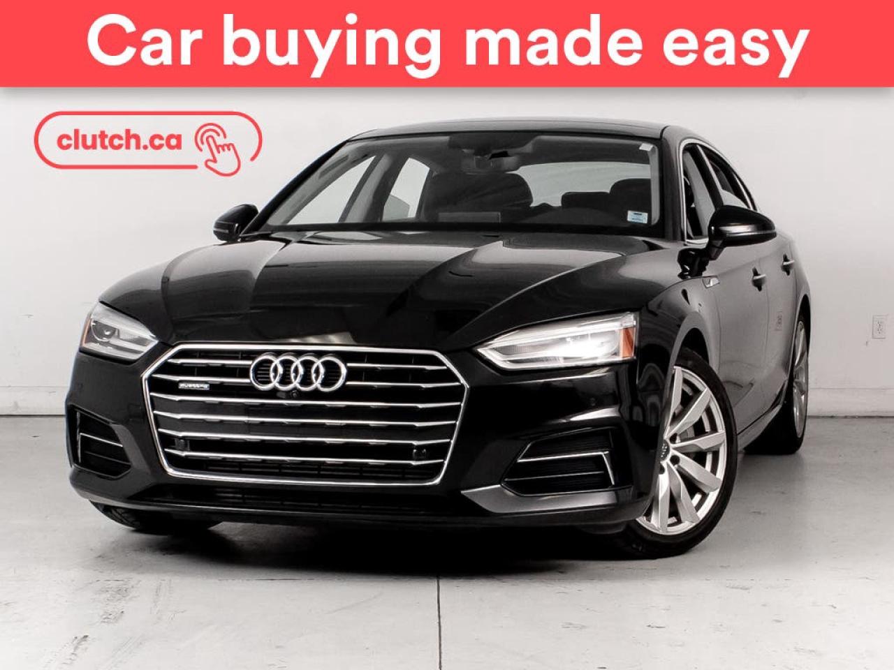 Used 2018 Audi A5 Progressiv AWD w/ Sunroof, Heated Seats, Rearview Cam for sale in Bedford, NS