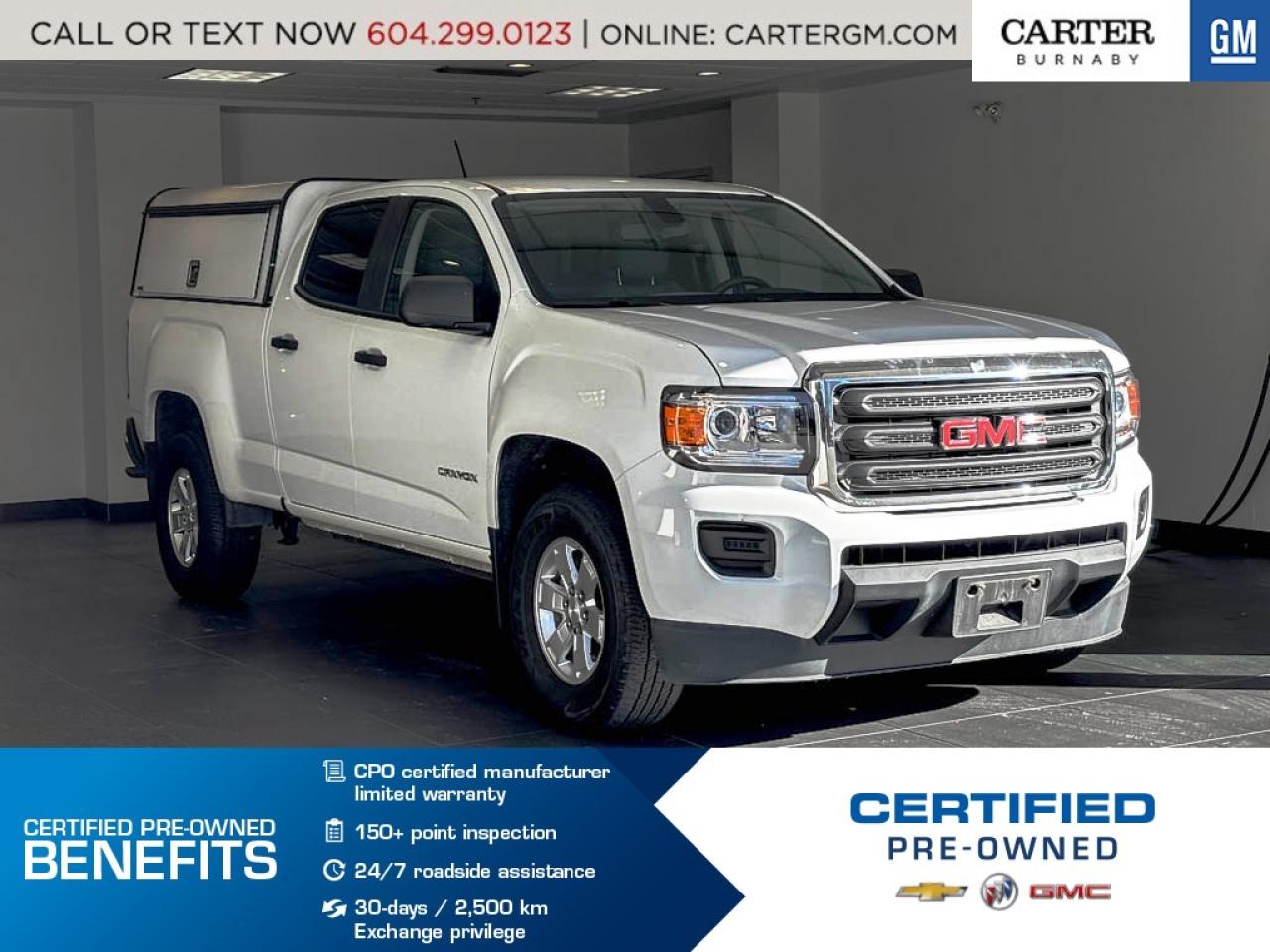 Used 2018 GMC Canyon 2WD | REAR WHEEL DRIVE/3.6L V6 ENG/CANOPY/REAR CAM for sale in Burnaby, BC