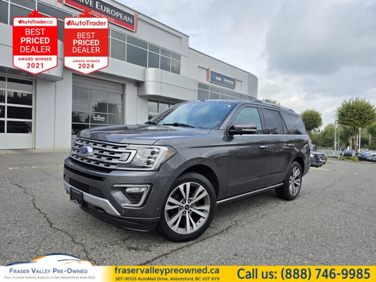 Used 2020 Ford Expedition Limited  8-Pass, Local, Always Ford Serviced, for sale in Abbotsford, BC