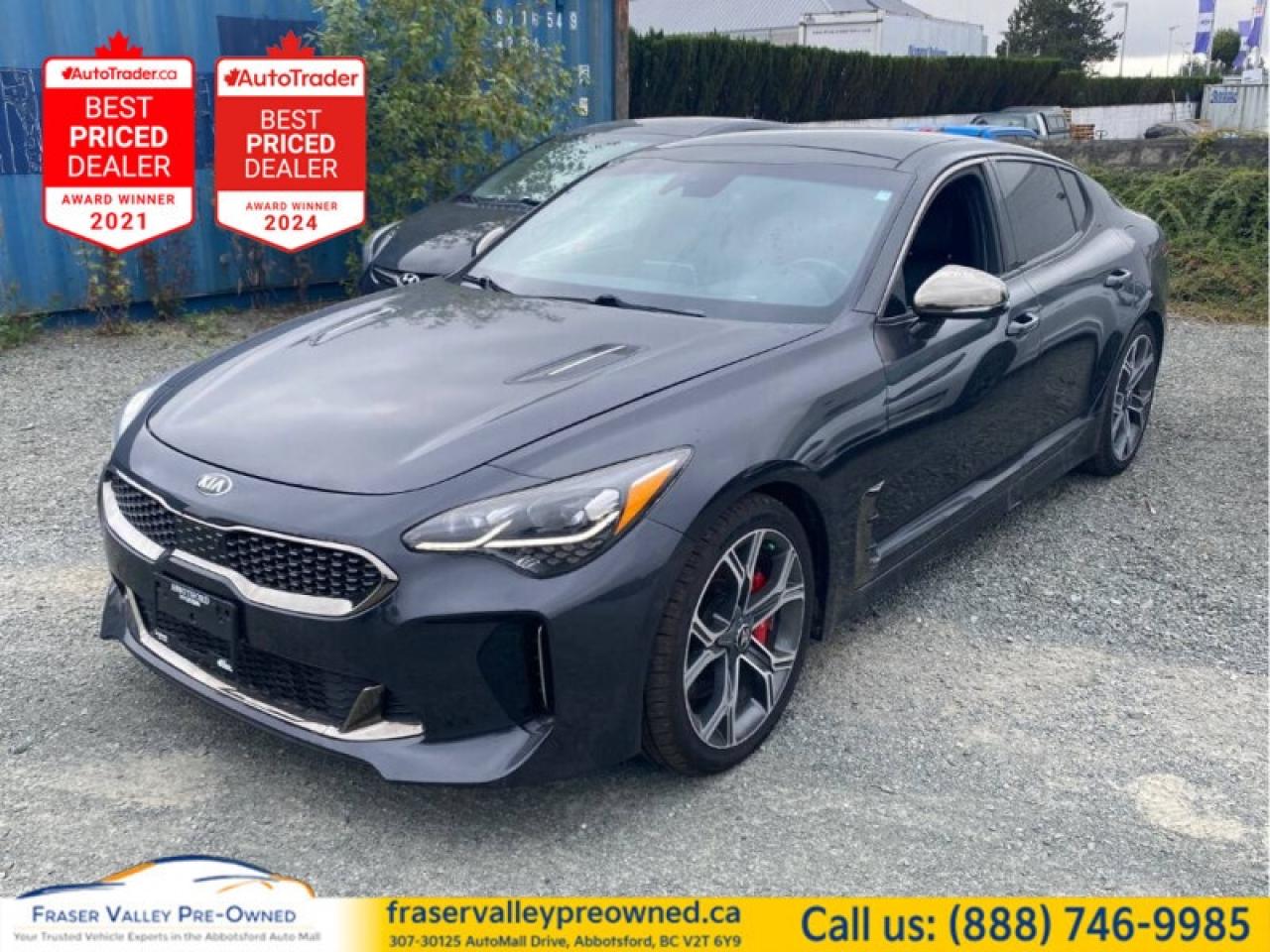 Used 2018 Kia Stinger GT Limited  Amazing History Report, HUD, 360 Cam, for sale in Abbotsford, BC