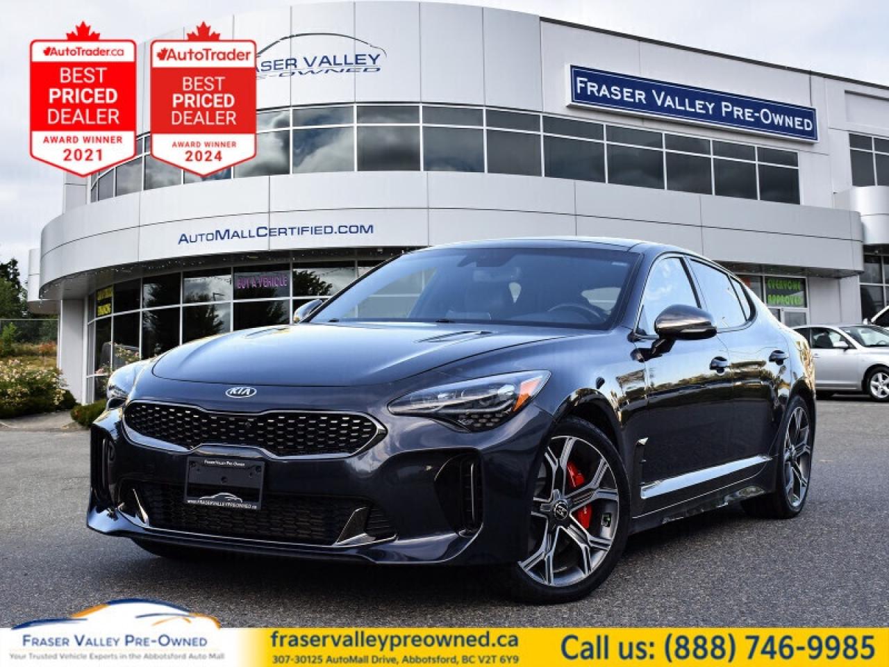 Used 2018 Kia Stinger GT Limited  Amazing History Report, HUD, 360 Cam, for sale in Abbotsford, BC