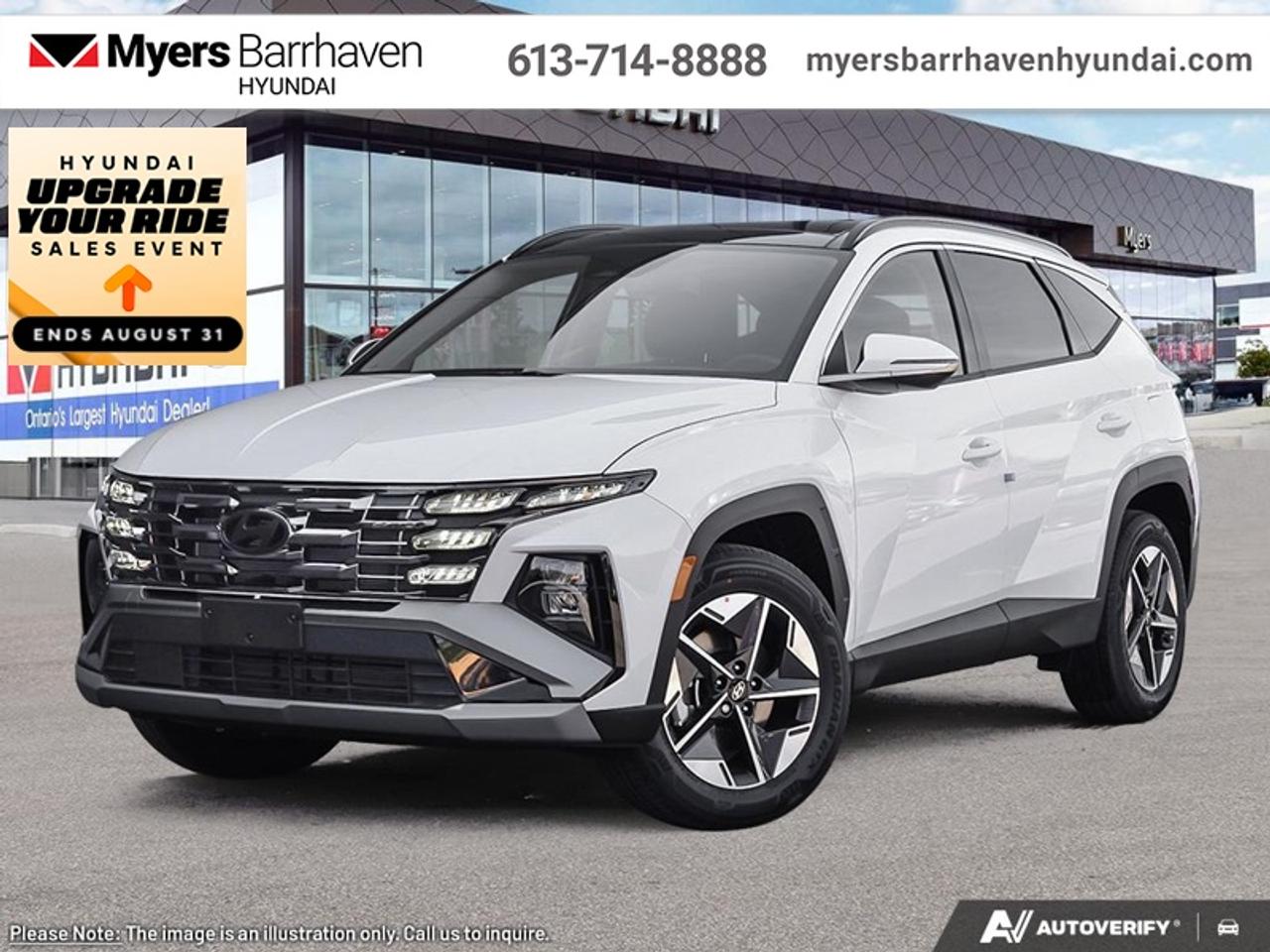 <b>Sunroof,  Power Liftgate,  Heated Seats,  Heated Steering Wheel,  Adaptive Cruise Control!</b><br> <br> This 2026 Hyundai Tucson was built for modern adventure.<br> <br>This 2026 Hyundai Tucson was made with eye for detail. From subtle surprises to bold design features, every part of this 2026 Hyundai Tucson is a treat. Stepping into the interior feels like a step right into the future with breathtaking technology and luxury that will make your smartphone jealous. Add on an intelligently capable chassis and drivetrain and you have the SUV of the future, ready for you today.<br> <br>This Crystal White SUV has an Automatic transmission and is powered by a 187HP 2.5L 4 Cylinder Engine. <br> <br> Our Tucsons trim level is Preferred AWD w/Trend Pkg. The cabin emphasizes comfort with heated front bucket seats, an 8 way power adjustable drivers seat with lumbar support, a heated leather steering wheel, dual zone climate control, flexible 60/40 folding rear seats, and smart storage throughout, while the expansive glass first and second row sunroof with power sunshade enhances the interiors open feel. Technology is anchored by a 12.3 inch infotainment display with Android Auto and Apple CarPlay, Bluetooth, BlueLink services, wireless phone connectivity, real time traffic, turn by turn navigation, adaptive cruise control, proximity key with push button start, and smart device remote start. Safety features include Forward Collision Avoidance Assist with pedestrian, cyclist, and junction turning detection, Blind Spot Collision Warning, Lane Keeping Assist, Rear Cross Traffic Collision Avoidance Assist, Driver Monitoring Alert, multiple airbags, stability and traction systems, and a rear view monitor. This vehicle has been upgraded with the following features: Sunroof, Power Liftgate, Heated Seats, Heated Steering Wheel, Adaptive Cruise Control, Remote Start, Lane Keep Assist.<br><br> <br/><br> o~o
