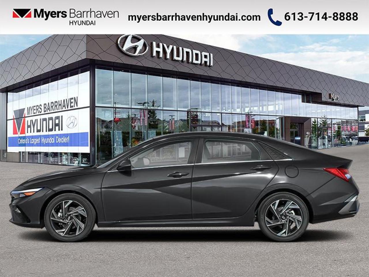<br> <br>  Greetings. <br> <br><br> <br> This abyss black sedan  has an automatic transmission.<br> <br> Our Elantra Hybrids trim level is Luxury. <br><br> <br/> See dealer for details. <br> <br> o~o