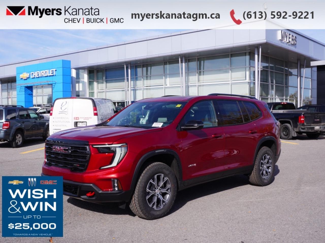 New 2026 GMC Acadia AT4  - SUNROOF -  POWER for sale in Kanata, ON
