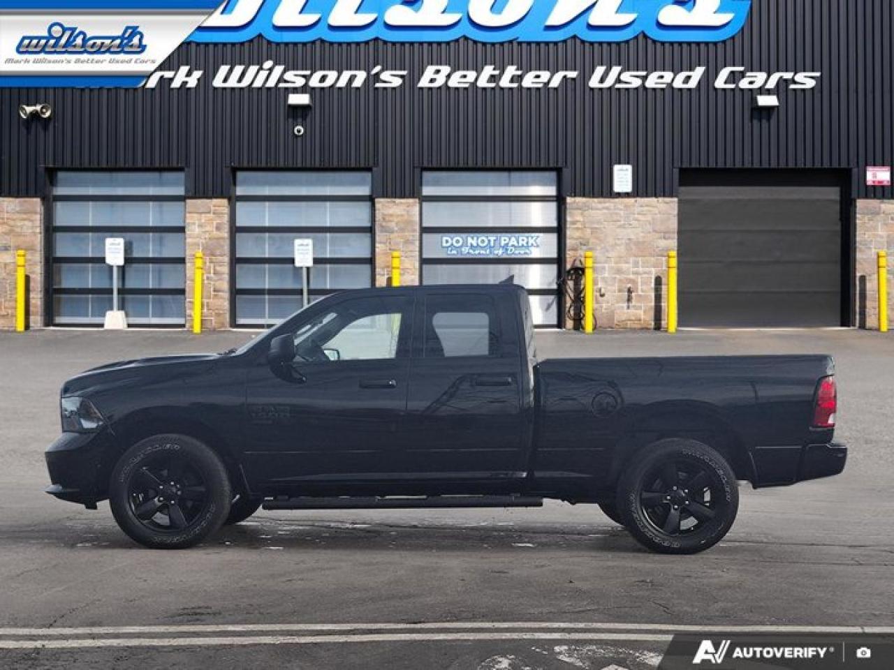 2021 RAM 1500 Classic Express Quad Cab 4x4 | Night Edition | Bucket Seats | Heated Seats + Steering | Remote Start & More! Photo