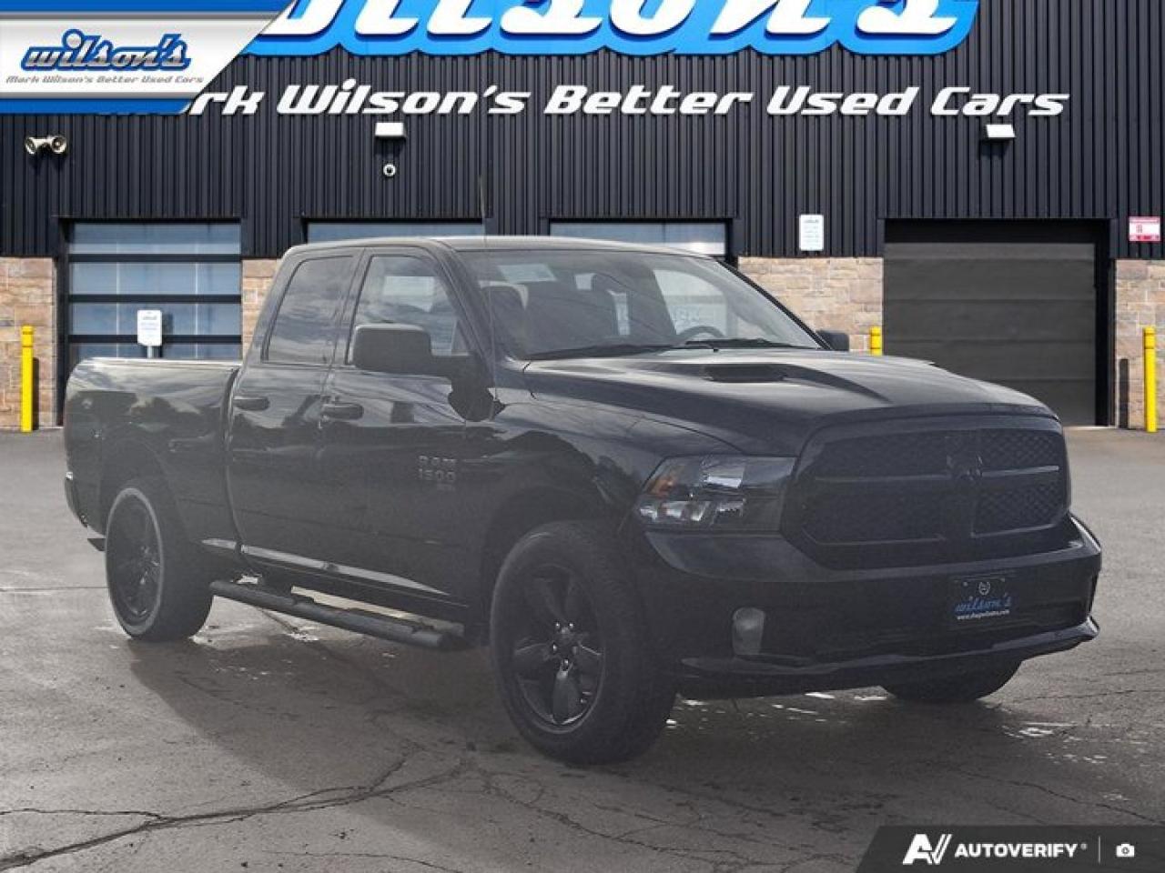 2021 RAM 1500 Classic Express Quad Cab 4x4 | Night Edition | Bucket Seats | Heated Seats + Steering | Remote Start & More! Photo