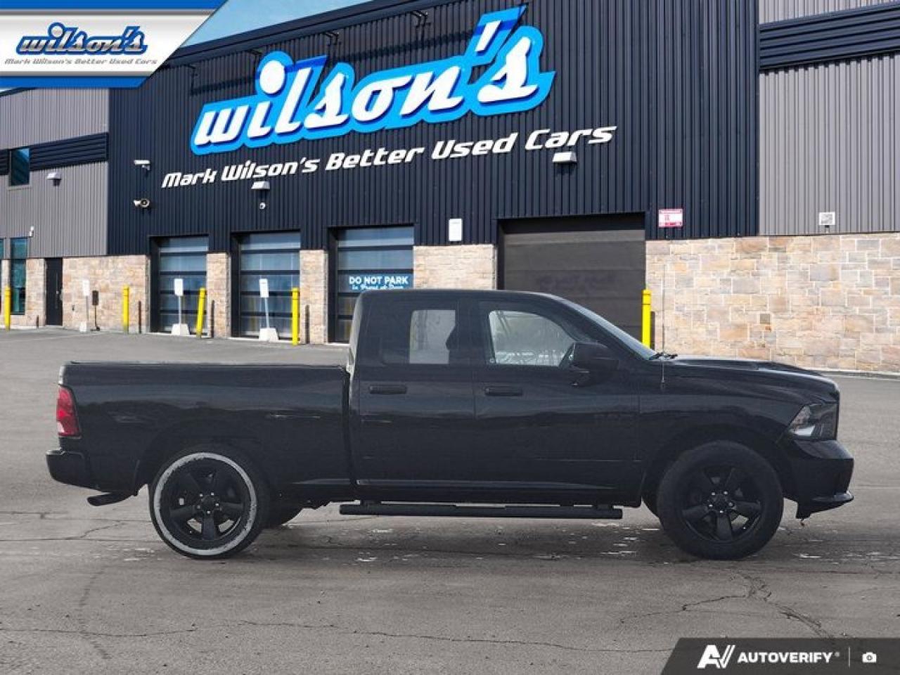 2021 RAM 1500 Classic Express Quad Cab 4x4 | Night Edition | Bucket Seats | Heated Seats + Steering | Remote Start & More! Photo