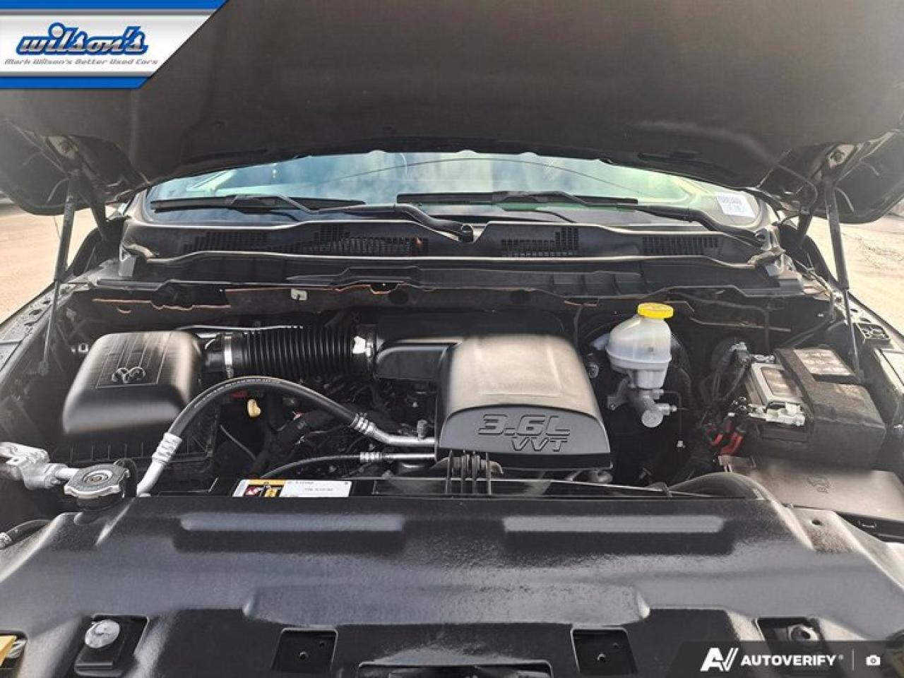 2021 RAM 1500 Classic Express Quad Cab 4x4 | Night Edition | Bucket Seats | Heated Seats + Steering | Remote Start & More! Photo