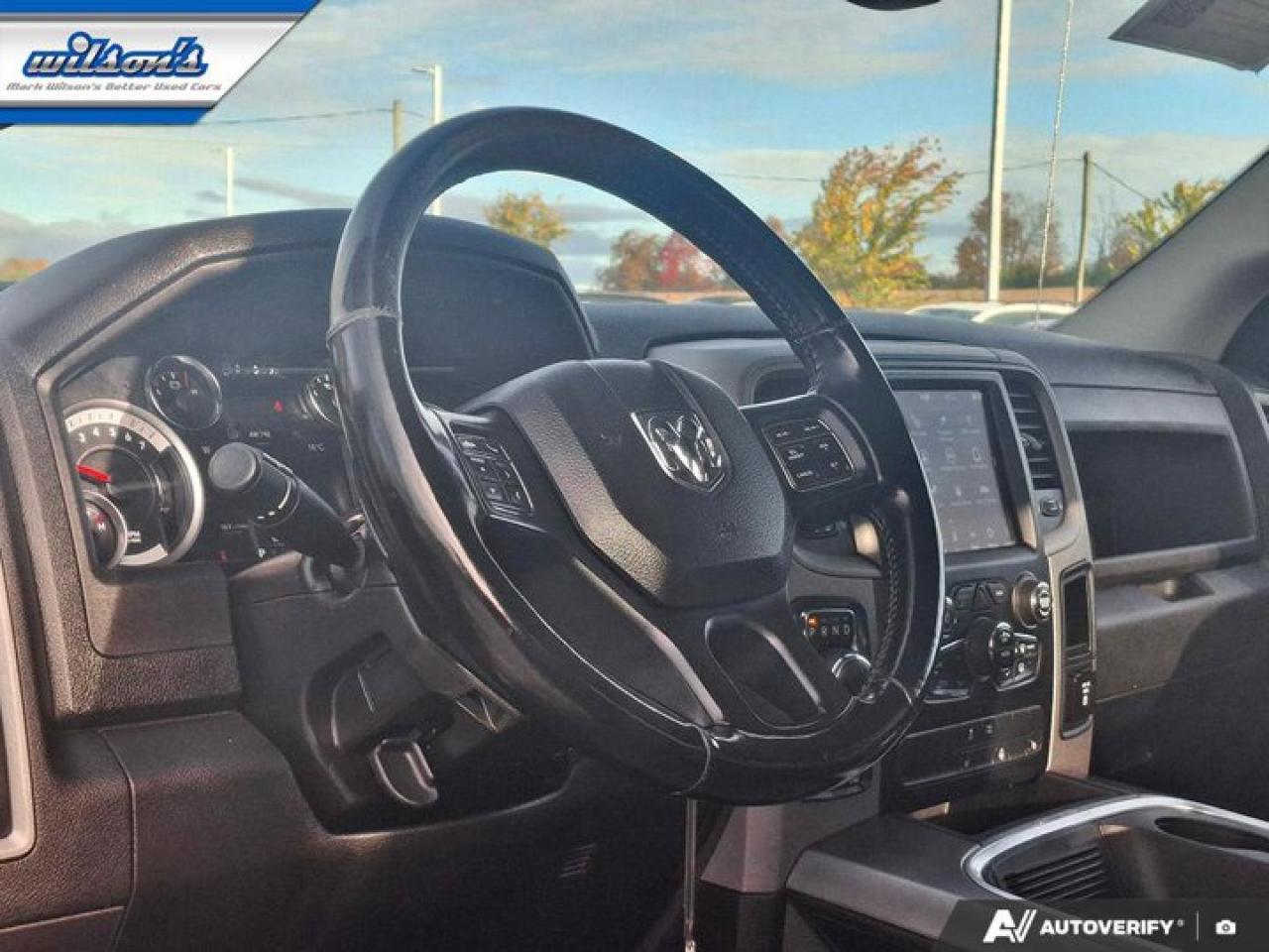 2021 RAM 1500 Classic Express Quad Cab 4x4 | Night Edition | Bucket Seats | Heated Seats + Steering | Remote Start & More! Photo