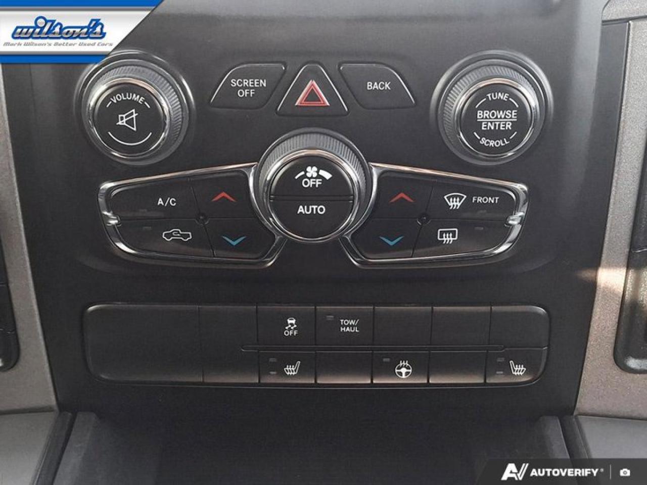 2021 RAM 1500 Classic Express Quad Cab 4x4 | Night Edition | Bucket Seats | Heated Seats + Steering | Remote Start & More! Photo