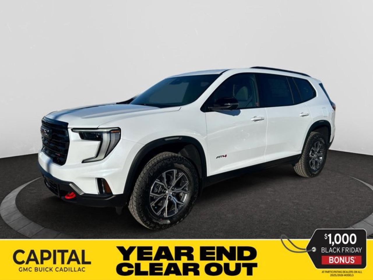 New 2026 GMC Acadia AT4 AWD for sale in Regina, SK