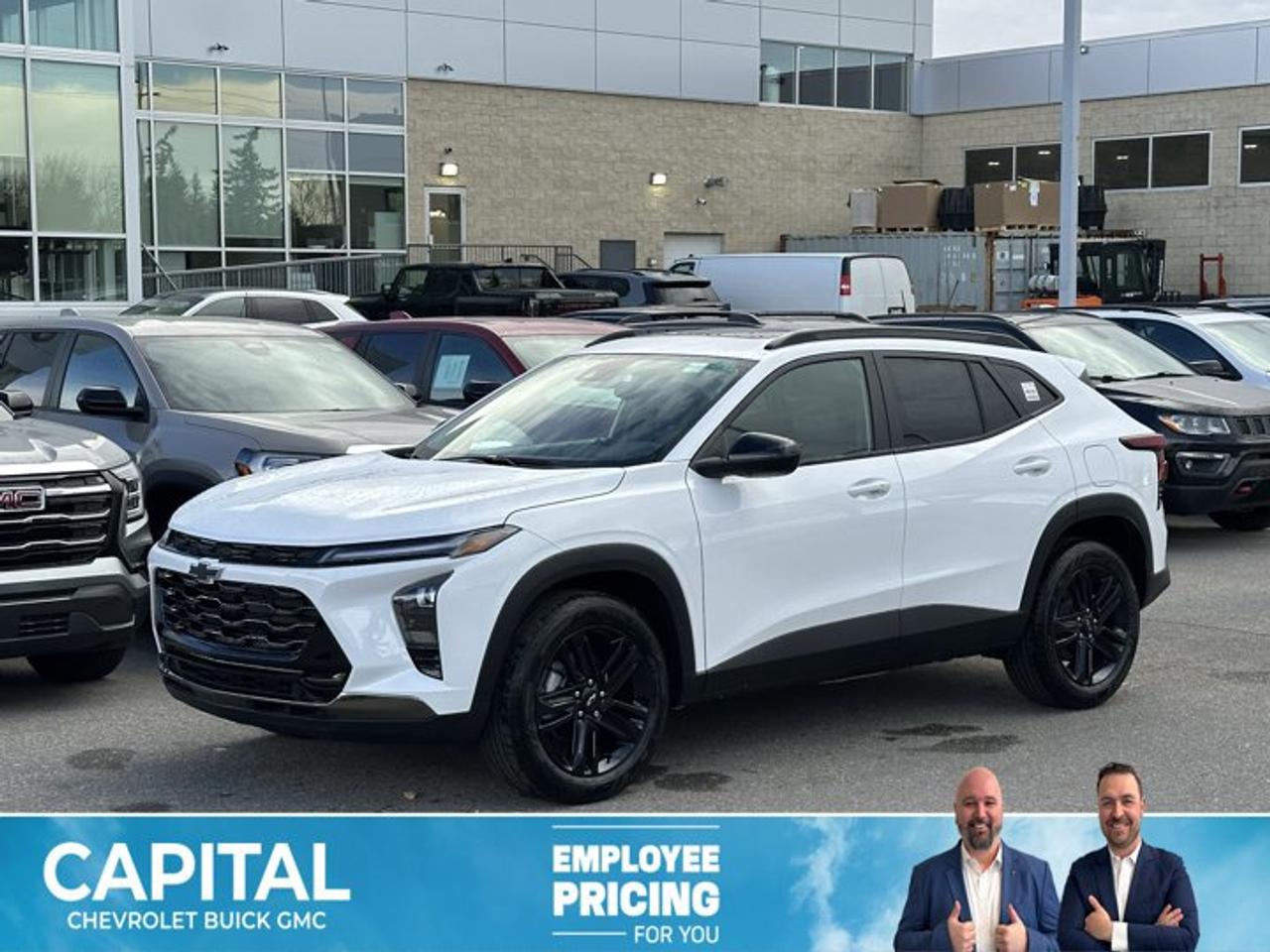This Chevrolet Trax boasts a Turbocharged Gas 3-Cyl 1.2L/ engine powering this Automatic transmission. TRANSMISSION, 6-SPEED AUTOMATIC (STD), SUNROOF PACKAGE includes (CAC) power sunroof (Also includes (K4C) Wireless Charging.), ENGINE, ECOTEC 1.2L TURBO DOHC DI WITH VARIABLE VALVE TIMING (VVT) (137 hp [102 kW] @ 5000 rpm, 162 lb-ft of torque [219 N-m] @ 2500 rpm) (STD).*This Chevrolet Trax Comes Equipped with These Options *ACTIV PREFERRED EQUIPMENT GROUP Includes Standard Equipment, 3 YEARS SIRIUSXM, Wireless Apple CarPlay/Wireless Android Auto, Wipers, front intermittent, variable speed, Wiper, rear, intermittent, Windows, power rear, express down, Window, power, front passenger with express down, Window, power, driver with express down, Wi-Fi Hotspot capable (Terms and limitations apply. See onstar.ca or dealer for details.), Wheels, 18 (45.7 cm) Black-painted aluminum.* Stop By Today *For a must-own Chevrolet Trax come see us at Capital Chevrolet Buick GMC Inc., 13103 Lake Fraser Drive SE, Calgary, AB T2J 3H5. Just minutes away!