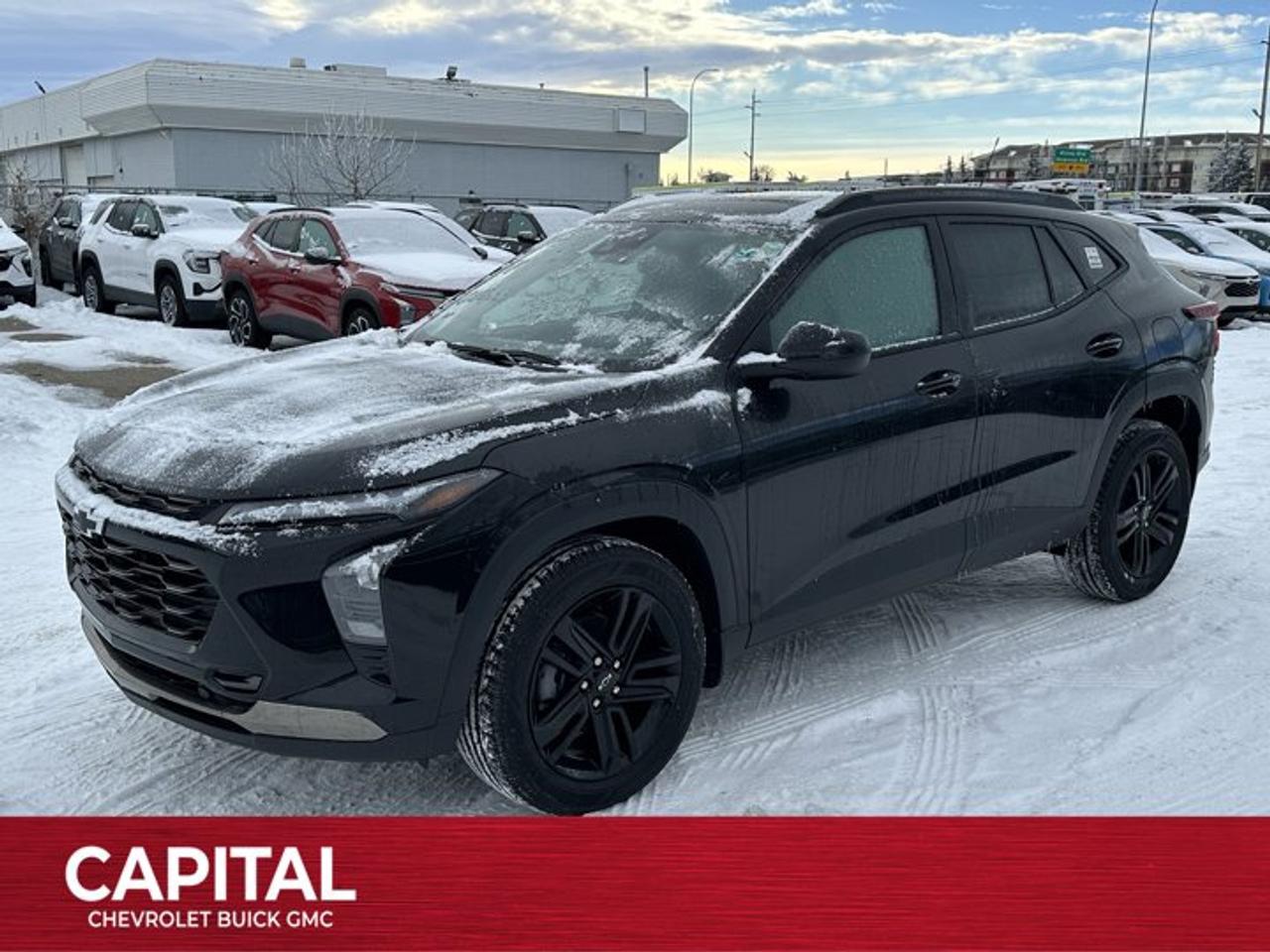 This Chevrolet Trax boasts a Turbocharged Gas 3-Cyl 1.2L/ engine powering this Automatic transmission. TRANSMISSION, 6-SPEED AUTOMATIC (STD), SUNROOF PACKAGE includes (CAC) power sunroof (Also includes (K4C) Wireless Charging.), MOSAIC BLACK METALLIC.*This Chevrolet Trax Comes Equipped with These Options *ENGINE, ECOTEC 1.2L TURBO DOHC DI WITH VARIABLE VALVE TIMING (VVT) (137 hp [102 kW] @ 5000 rpm, 162 lb-ft of torque [219 N-m] @ 2500 rpm) (STD), ENGINE BLOCK HEATER, ACTIV PREFERRED EQUIPMENT GROUP Includes Standard Equipment, Wireless Apple CarPlay/Wireless Android Auto, Wipers, front intermittent, variable speed, Wiper, rear, intermittent, Windows, power rear, express down, Window, power, front passenger with express down, Window, power, driver with express down, Wi-Fi Hotspot capable (Terms and limitations apply. See onstar.ca or dealer for details.).* Stop By Today *Stop by Capital Chevrolet Buick GMC Inc. located at 13103 Lake Fraser Drive SE, Calgary, AB T2J 3H5 for a quick visit and a great vehicle!