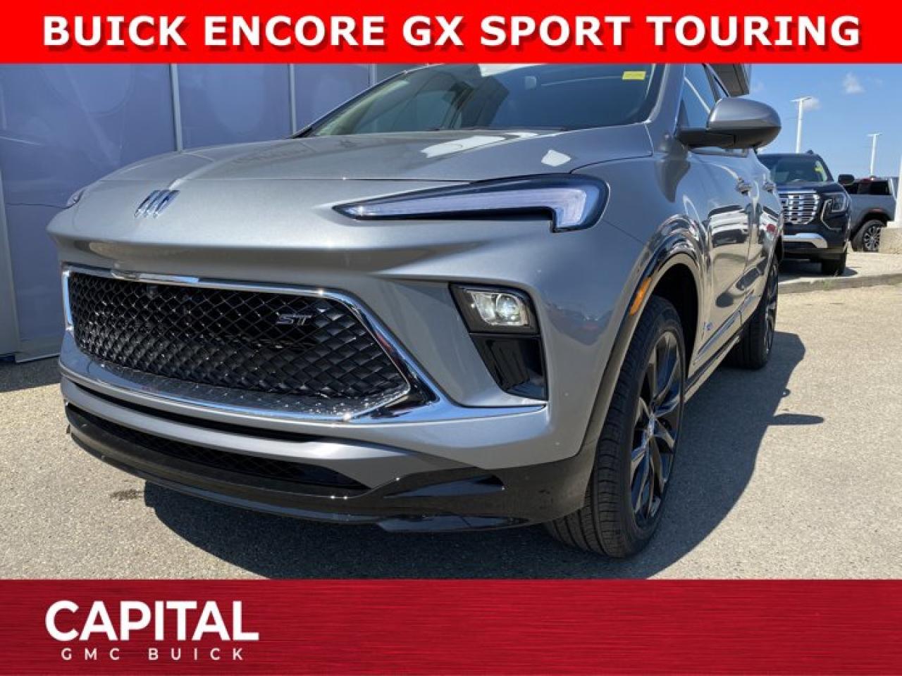 Check out this 2026 Buick Encore GX Sport Touring... Equipped with Advanced Technology Package, Experience Buick Package, Heated Steering, Heated Seats, 360 CAM, Power Moonroof, Wireless Charging, Remote Start and so much more!Ask for the Internet Department for more information or book your test drive today! Text 825-445-0521 for fast answers at your fingertips!AMVIC Licensed Dealer - Licence Number B1044900Disclaimer: All prices are plus taxes and include all cash credits and loyalties. See dealer for details. AMVIC Licensed Dealer # B1044900