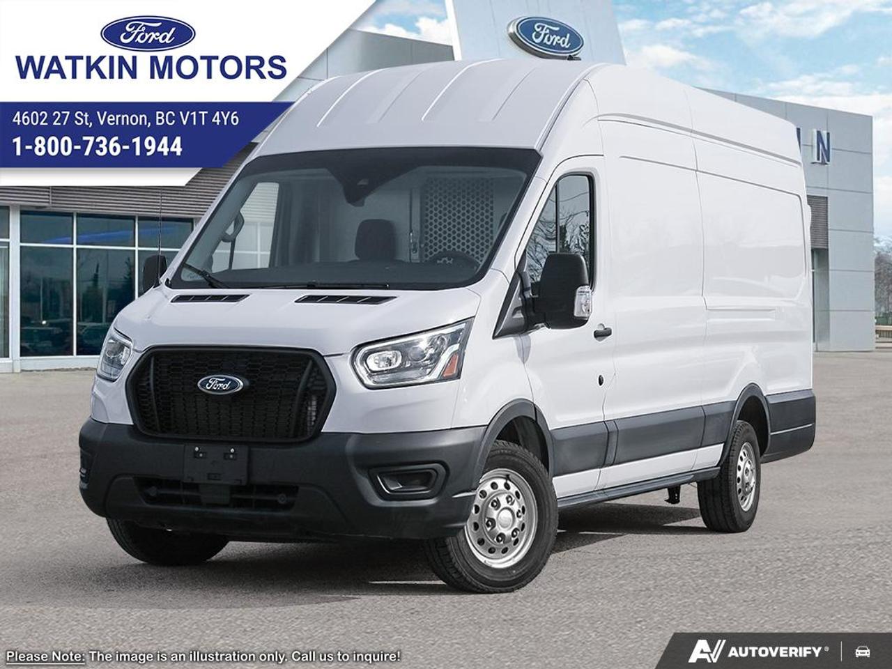 New 2026 Ford Transit Cargo Van T-350 HD 148 EL HI RF 9950 GVWR DRW AWD for sale in Vernon, BC