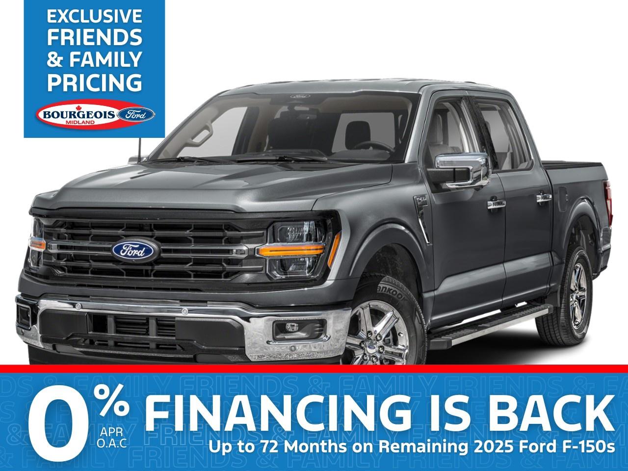 New 2025 Ford F-150 XLT 4WD SuperCrew 5.5' Box for sale in Midland, ON