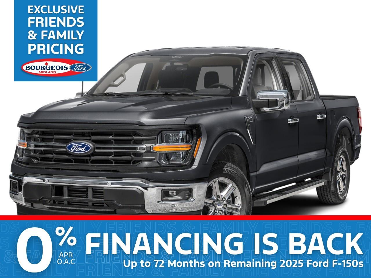 New 2025 Ford F-150 XLT 4WD SuperCrew 5.5' Box for sale in Midland, ON
