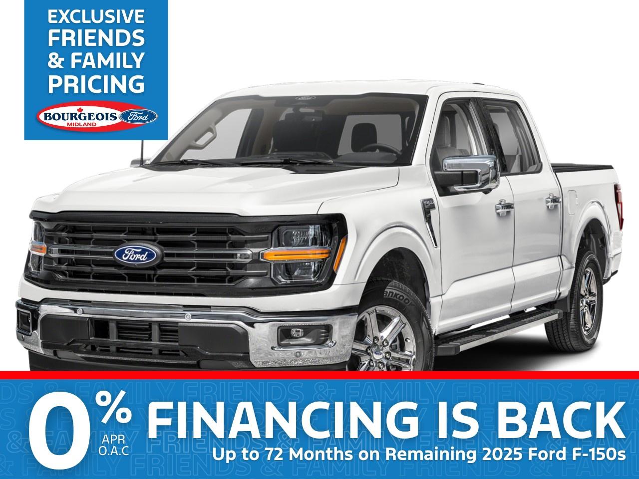 New 2025 Ford F-150 XLT 4WD SuperCrew 5.5' Box for sale in Midland, ON
