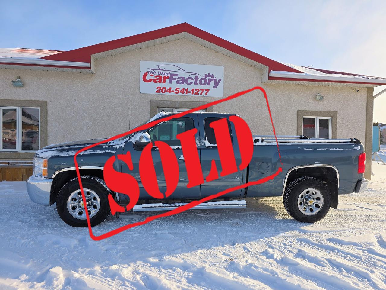 <p>****SOLD****</p><p>2013 Chevrolet Extended Cab, Air, Tilt, Cruise, Power Windows, Power Locks, Running Boards, Mud Flaps, Am/FM CD, with Bluetooth, 6 passenger, and more...</p><p>Shows extremely Well, comes with safety.</p><p>Several Warranty Options Available,</p><p>Proud members of The Manitoba Used Car Dealer Association as well as the Manitoba Chamber of Commerce.</p><p>All payments, and prices, are plus applicable taxes. The Used Car Factorys Dealers permit is #4821</p><p>&nbsp;</p>