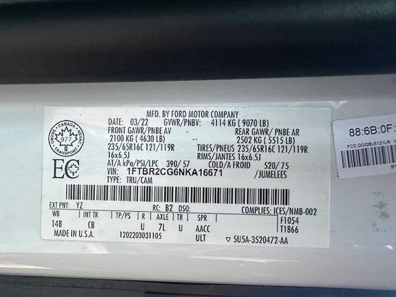 2022 Ford Transit Cargo Van TRY B 4 U BUY - AWD Refrigerated Van With Standby Photo