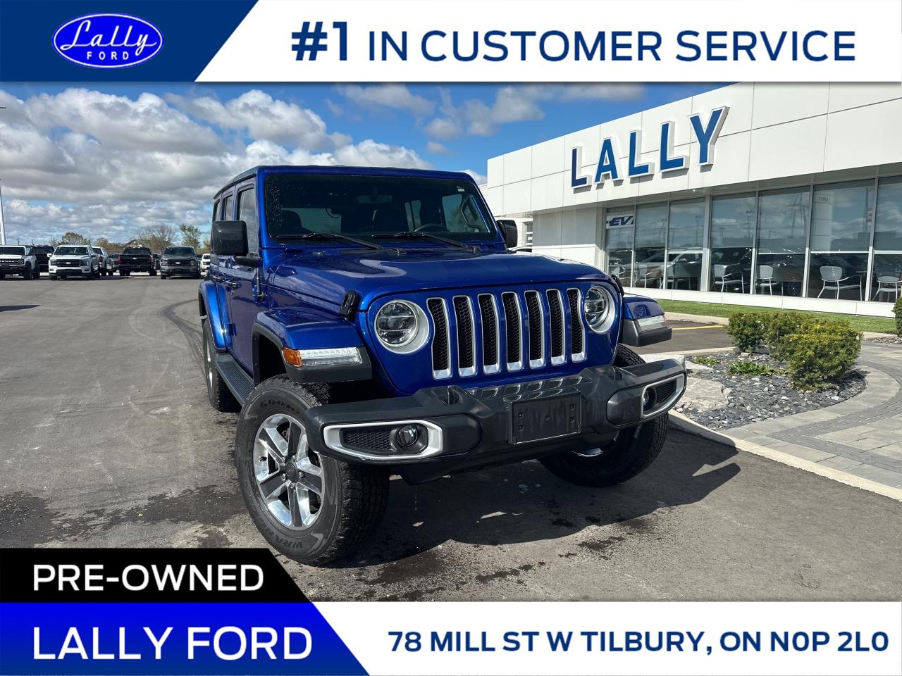 Used 2019 Jeep Wrangler Unlimited Sahara Local Trade, Must See Jeep!! for sale in Tilbury, ON