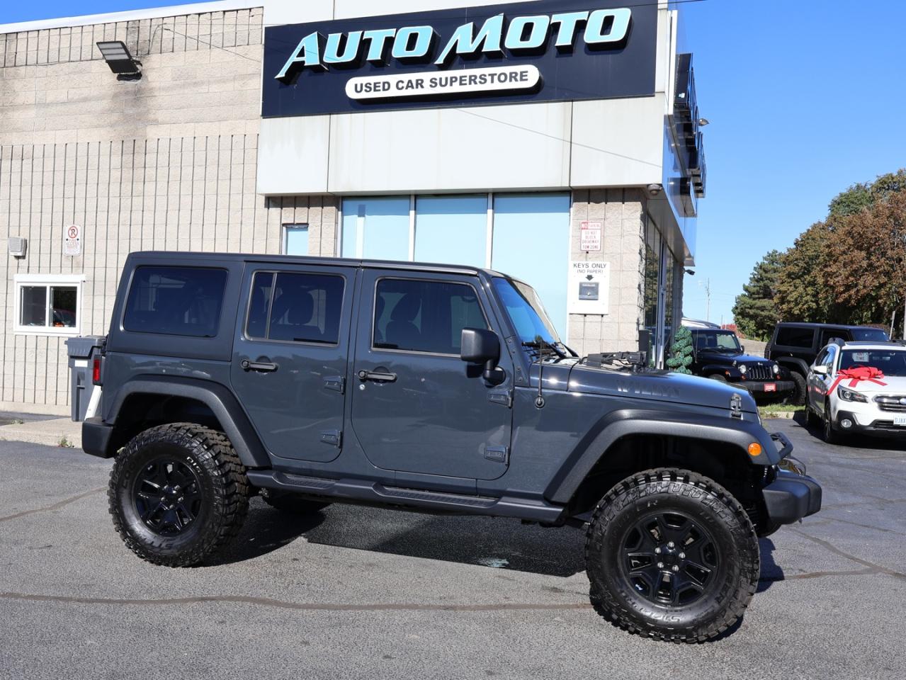 Used 2018 Jeep Wrangler V6 JK UNLIMITED WILLYS 4WD CERTIFIED *ACCIDENT FREE* BLUETOOTH CRUISE ALLOYS for sale in Burlington, ON
